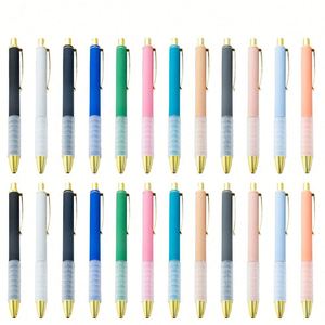 Custom Colorful Soft Grip Ballpoint New Design <b>Retractable</b> Plastic <b>Pen</b> With Logo Printed for Office and School Use - Product Image 2