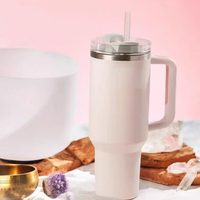 Vaso Térmico Grande de Acero Inoxidable 304, Aislado al Vacío, con Tapa para Pajita, para Oficina, Hogar y Auto, Venta al Por Mayor