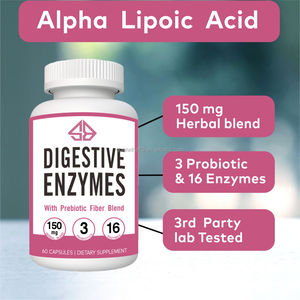 Mezcla de Probióticos y Enzimas OEM para la Salud Intestinal y el Apoyo Digestivo, Extractos Herbales Naturales, 60 Cápsulas para Adultos - Product Image 4