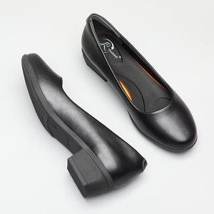 Zapatos de trabajo de pies cuadrados sin cordones, transpirables, ligeros, resistentes, zapatos de novia de estilo liso para verano, invierno y otoño - Product Image 1
