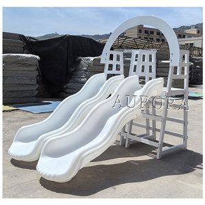 Thương Mại Sang Trọng Trong Nhà Trắng Nhựa Bóng Pit Trượt Đôi Làn Đường Bóng Hồ Bơi Slide Cho Trẻ Em Đảng Mềm Chơi Cho Trường Học Những Trường - Product Image 4