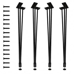 Pieds de table en acier de 12 mm, 3 tiges, base de table moderne, durable, pour chambre à coucher, utilisation en extérieur - Product Image 2