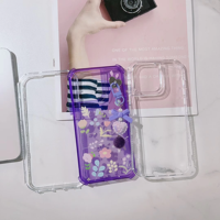 Coque de téléphone tendance à imprimé floral avec pendentif nœud mignon, coque hybride antichoc en TPU et PC pour iPhone 18 17 16 ProMax