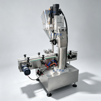 Machine de remplissage automatique de poudre de bureau LT-750 avec convoyeur pour café, lait, épices, piments, assaisonnements et cosmétiques