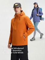 Veste d'extérieur unisexe 3 en 1 coupe-vent, imperméable, respirante, avec doublure amovible, à capuche, pour la randonnée, le camping et le ski