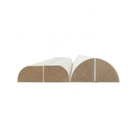 Moulure de plinthe en MDF blanc moderne, apprêtée, résistante à l'humidité, écologique et durable, garantie 3 ans