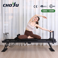 Appareil de Pilates Reformer Pliable, Cadre en Fer 34KG, Charge 150KG, Certifié BSCI, OEM ODM, Logo Personnalisé, pour Maison, Studio, Club, Gym, Lit