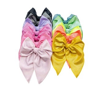 Fiocco per capelli in maglia Serge a coste per ragazze con dimensioni e colori del modello personalizzato - Product Image 5