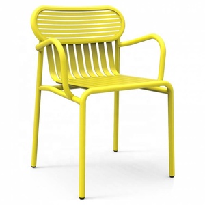 Nouveau design spécial revêtement en poudre coloré extérieur jardin patio fauteuils pour hôtel restaurant café ensemble de meubles - Product Image 5