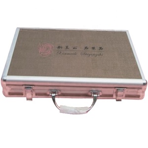 Hiện đại thân thiện với môi Trọng lượng nhẹ xách tay đá thạch anh mẫu vali có thể gập lại hợp kim nhôm hiển thị trường hợp cho công ty - Product Image 3