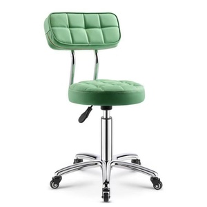 Tabouret de beauté pivotant de haute qualité, spécial salon de beauté, chaise de coiffure ronde contemporaine, confortable - Product Image 6