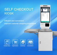Caisse enregistreuse libre-service numérisation paiement Cash Alipay Machine de commande Kiosque libre-service pour restaurant
