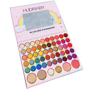Palette de fards <span class=keywords><strong>à</strong></span> paupières HUDABABY 56 couleurs, directement de l'usine, 5g, poudre scintillante avec finition nacrée mate, commerce extérieur transfrontalier - Product Image 6
