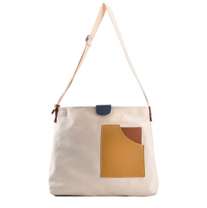 Bolsa de Lona Retro de Gran Capacidad para Mujer, Nueva Bolsa de Compras de Estilo Coreano con Correas de Colores - Product Image 4