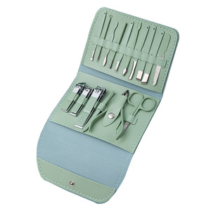 <b>Nail</b> Care <b>Set</b> 16 Piece Portable Manicure Pedicure Tools With Case For Adults - Product Image 5