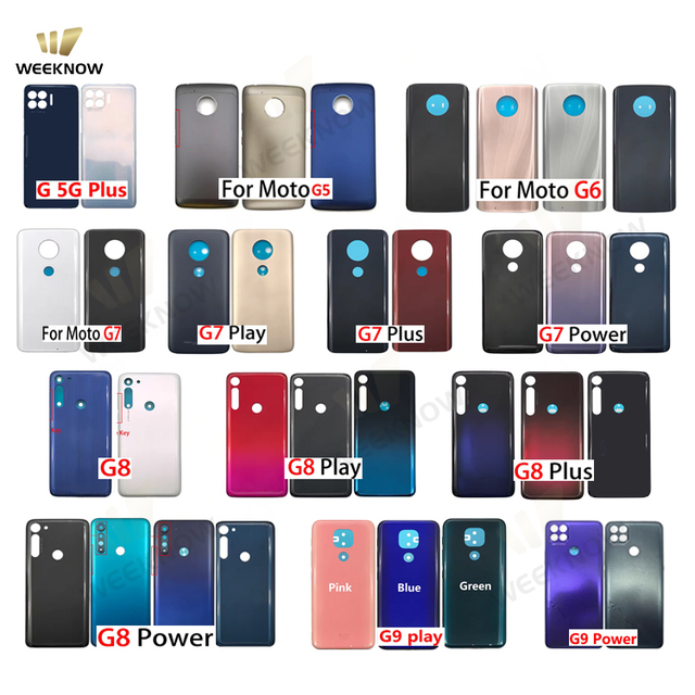 Mobile Phone Battery Back Cover Housing for Moto G04 G05 G13 G14 G15 G35 G84 G85 Back Cover Battery Replacement Part Wholesale