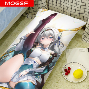 Funda de Almohada <span class=keywords><strong>Dakimakura</strong></span> con Personaje de Anime Japonés, Tela Suave Tipo Piel de Durazno, 50x150cm, Lavable, con Cierre de Cremallera - Product Image 3