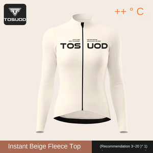 Vêtements de cyclisme respirants TOSUOD pour hommes et femmes, automne-<span class=keywords><strong>hiver</strong></span>, velours chaud, haut de vélo de route, veste de cyclisme coupe-vent - Product Image 6