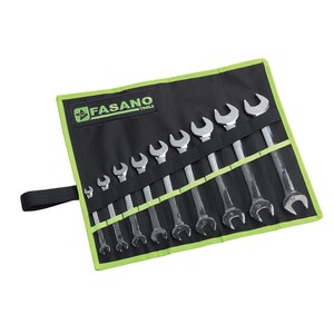 Fasano <b>Tools</b> 9-Piece Metric Wrench Set With <b>Roll</b>-Up Case For Automotive Repair - Product Image 1