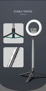 Оптовая продажа <span class=keywords><strong>3</strong></span> в 1 Мини 360 градусов Гибкий ручной Телескопический штатив для селфи со светодиодной подсветкой для мобильного телефона - Product Image 6