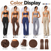 Ensemble de fitness GM, nouveau design, pantalon large à bretelles spaghetti, tissu extensible doux, séchage rapide, vêtements de sport d'été, ensemble de yoga pour femmes