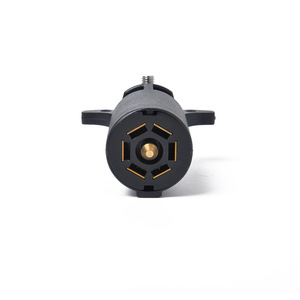 Conector de Remolque de 7 Pines Macho, Plástico Negro, Estándar Mo-160 para Remolque de RV - Product Image 2