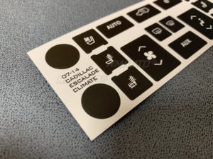 Nuevas pegatinas de reparación para botones de control de clima/aire acondicionado de coche para Cadillac Escalade 2007 2008 2009 2010-2014 - Product Image 5