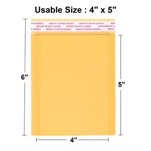 하이 퀄리티 크래프트 버블 패딩 봉투 내구성 충격 방지 접착 환경 고체 우편 가방 배송 산업 사용