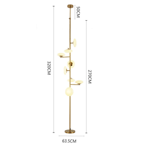 Lampadaire à colonne en métal, éclairage haut et bas, design 'Open <span class=keywords><strong>Sesame</strong></span> Flowers Cake' et 'Branches', pour décoration d'hôtel - Product Image 3
