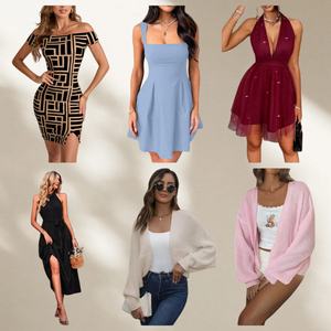 ชุดเดรสสตรีพรีเมี่ยมสไตล์บูติกผสมผสานเสื้อผ้ามือสองราคาถูก - Product Image 3