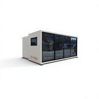 Housse de transport télescopique extensible étanche et résistante aux ouragans pour maison-conteneur moderne de chambre à coucher de 20 pieds et 40 pieds