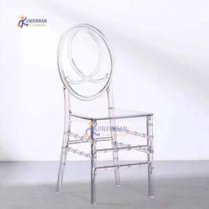 Sillas apilables de lujo para eventos de bodas, sillas de hotel de resina de Fénix acrílica transparente - Product Image 2