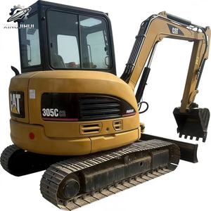 Mini-excavatrice sur chenilles d'occasion CAT305C, 5 tonnes, godet de 0,2 m³, marque japonaise d'origine, petite excavatrice de chantier, faible nombre d'heures, bon état - Product Image 1