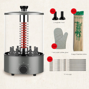 Parrillas Eléctricas, Máquina <span class=keywords><strong>de</strong></span> <span class=keywords><strong>Barbacoa</strong></span> Automática Giratoria, Máquina Pequeña para Kebab, <span class=keywords><strong>Barbacoa</strong></span> <span class=keywords><strong>Interior</strong></span> para el Hogar sin Humo, Control <span class=keywords><strong>de</strong></span> Temperatura - Product Image 3