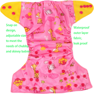 Pañal de Tela de Gamuza Antibacterial, Seguro y Lavable, Transpirable, para Bebés de 1 a 3 Años, Ropa Interior para el Cuidado Integral Durante Todo el Día - Product Image 4