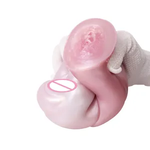 GEEBA new imitate animal leopard masturbator male silicone soft aircraft cup prostate massager sex tool sexy toy for men 18+