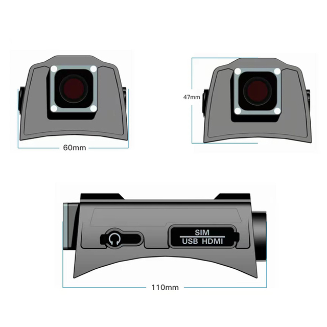 Dual-recording Tactical Camera Portable Mini High-definition Camera 4G Split Helmet Body Video Camera