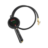 Professional inflation/deflation tire pressure gauge ergonomic handle one-handed operation car beauty perfect choice