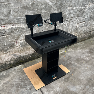 Soporte de Viaje Desmontable Blanco y Negro para Torre de Control de DJ, Compatible con Controladores de DJ <span class=keywords><strong>PIONEER</strong></span> <span class=keywords><strong>XDJ</strong></span>-<span class=keywords><strong>XZ</strong></span> DDJ-1000 RANE One - Product Image 2