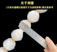 Guirlande de pompons en fourrure synthétique de lapin, doublure en velours, ornement pour coiffure, tresse décorative haut de gamme pour vêtements, vente en gros