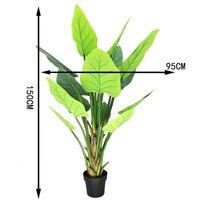 Arbre artificiel Philodendron de 125 cm de haut, grande plante tropicale verte d'intérieur pour la maison, le salon, le bureau, la décoration commerciale