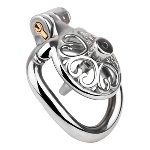 Jaula de Castidad Masculina Hueca FRRK con Cinturón de PU, Anillo para Pene, Sonda Uretral de Silicona, Jaula para Pene BDSM, Juguetes Sexuales Eróticos para Hombres - Product Image 2