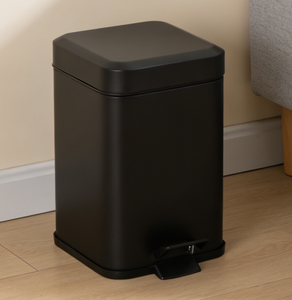 Poubelle à pédale en acier galvanisé thermolaqué 3L, écologique, avec seau intérieur amovible, construction résistante à la rouille, pour la lessive - Product Image 6