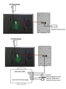Interphone vidéo analogique de 7 pouces avec anneau à un bouton et caméra couleur à 2 fils Intégration de l'application Tuya - Product Image 6