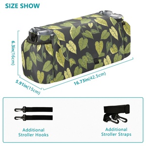 Sac à langer suspendu motif Kalo hawaïen, design personnalisé, sac de rangement pour poussette de voyage, organisateur pour bébé - Grande Vente - Product Image 3