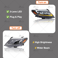 Phare LED 3LENS pour Fortuner - Phare Plug and Play pour Fortuner 2012 2013 2014 2015 Paire gauche et droite