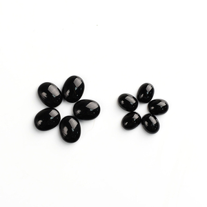 جودة عالية فضفاضة 10x14 كابوشون قطع العقيق الأسود (العقيق) مورد الأحجار الكريمة الطبيعية لصنع المجوهرات بالجملة - Product Image 4