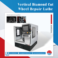 Tour CNC horizontal à double broche AWR23VL, 2 axes, pour réparation de roues, haute précision, usage moyen, facile à utiliser, pour automobile, vente chaude