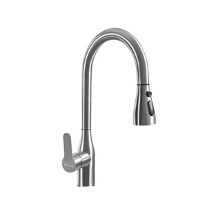 Robinet de cuisine extractible Sh-Abc en acier inoxydable 304, monocommande, à poser sur comptoir, avec cartouche céramique moderne - Product Image 2
