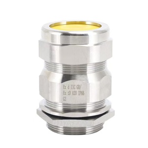 Presse-étoupes M20 en laiton à double compression EX avec protections - Product Image 1